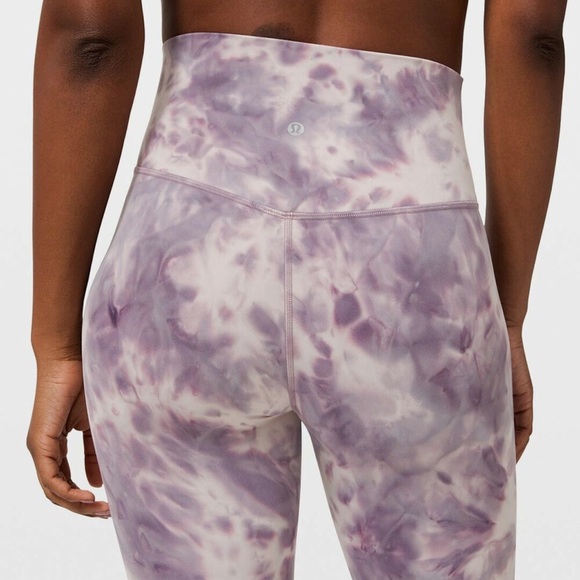 LULULEMON RARE Diamond Dye Pink Bliss Graphite Purple Align 25" - Picture 3 of 10